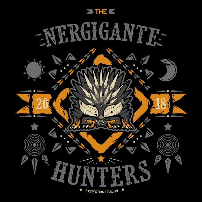 The Nergigante Hunters Women's V-Neck - Adult & Kids T-Shirts, Sweatshirts & Hoodies apparel design preview 2
