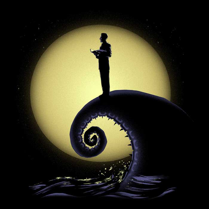 The Nightmare Before Cthulhu Tank Top - Adult & Kids T-Shirts, Sweatshirts & Hoodies apparel design preview 2
