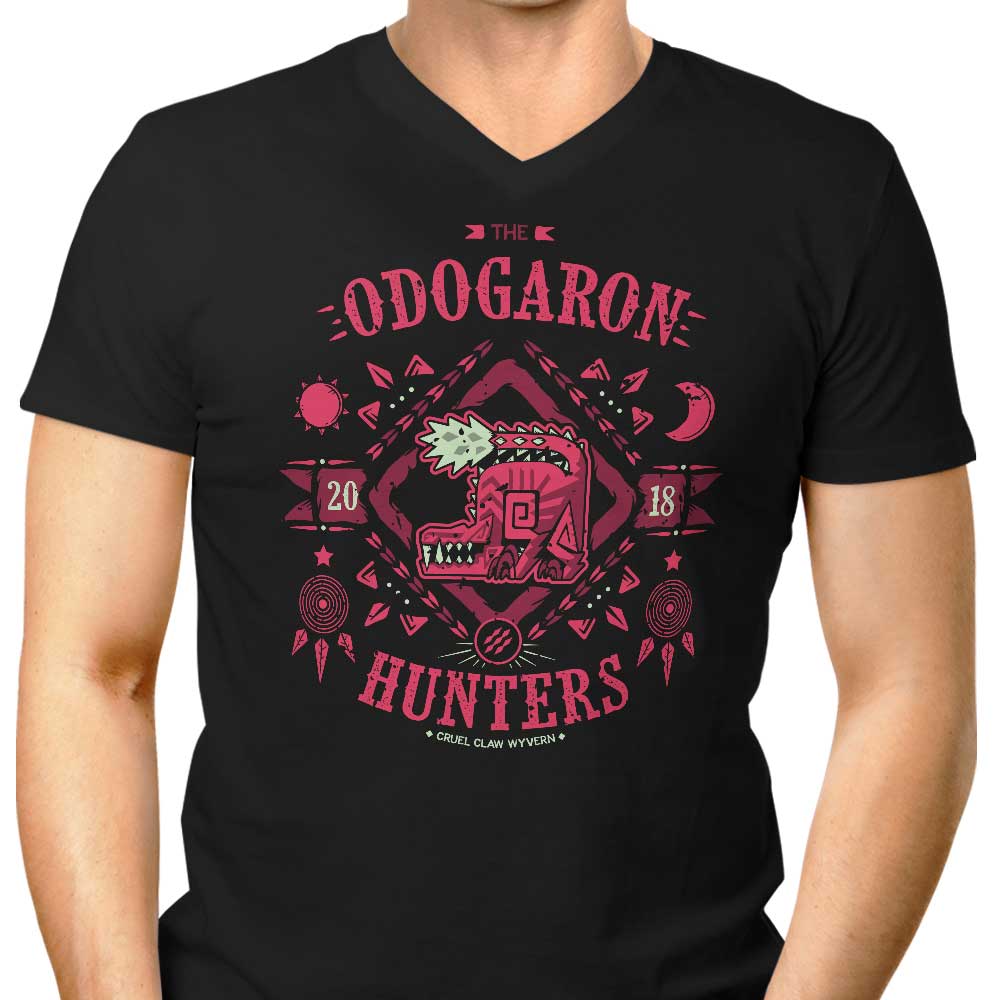 The Odogaron Hunters Men's V-Neck - Adult & Kids T-Shirts, Sweatshirts & Hoodies apparel design preview 1