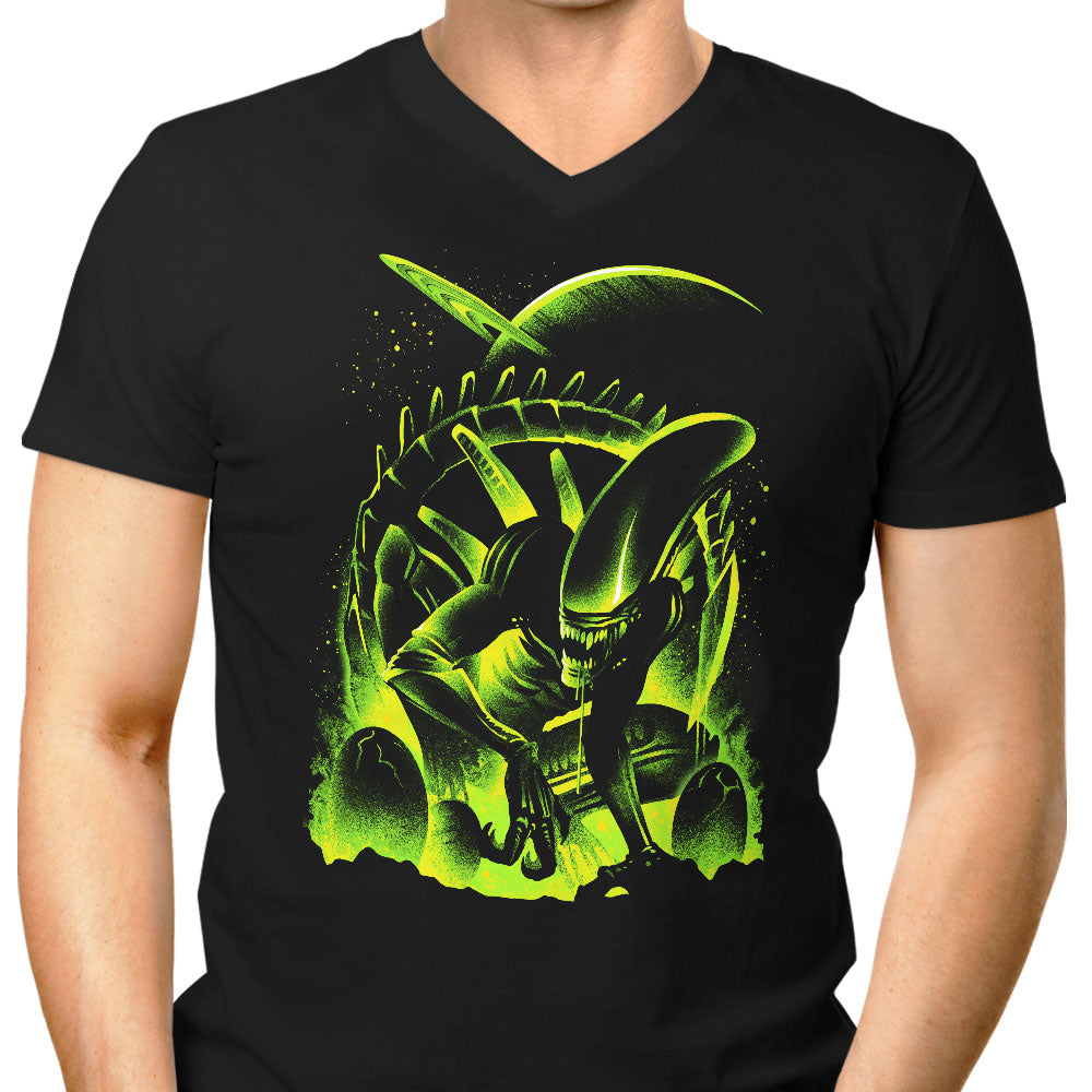 The Offspring of Xeno Men's V-Neck - Adult & Kids T-Shirts, Sweatshirts & Hoodies apparel design preview 1