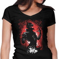 The One Who Laughs Women's V-Neck - Adult & Kids T-Shirts, Sweatshirts & Hoodies apparel design preview 1