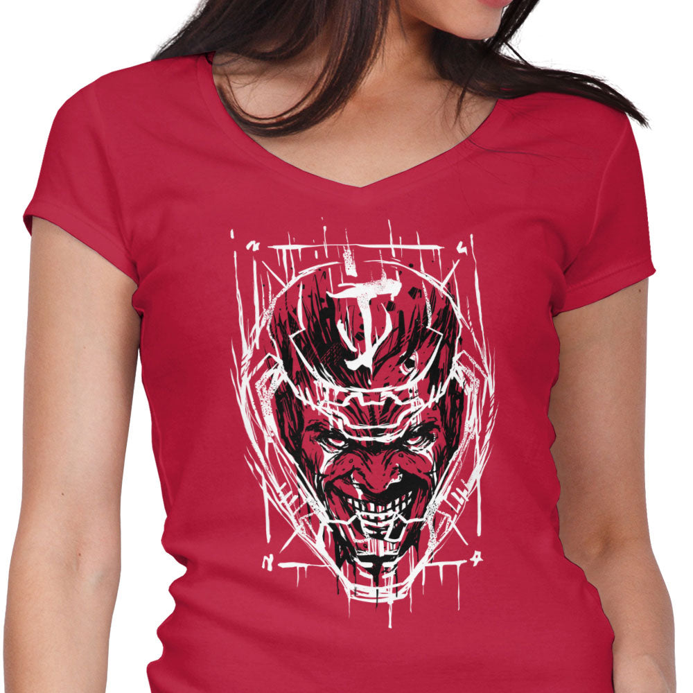 The Only Face They Fear Women's V-Neck - Adult & Kids T-Shirts, Sweatshirts & Hoodies apparel design preview 1