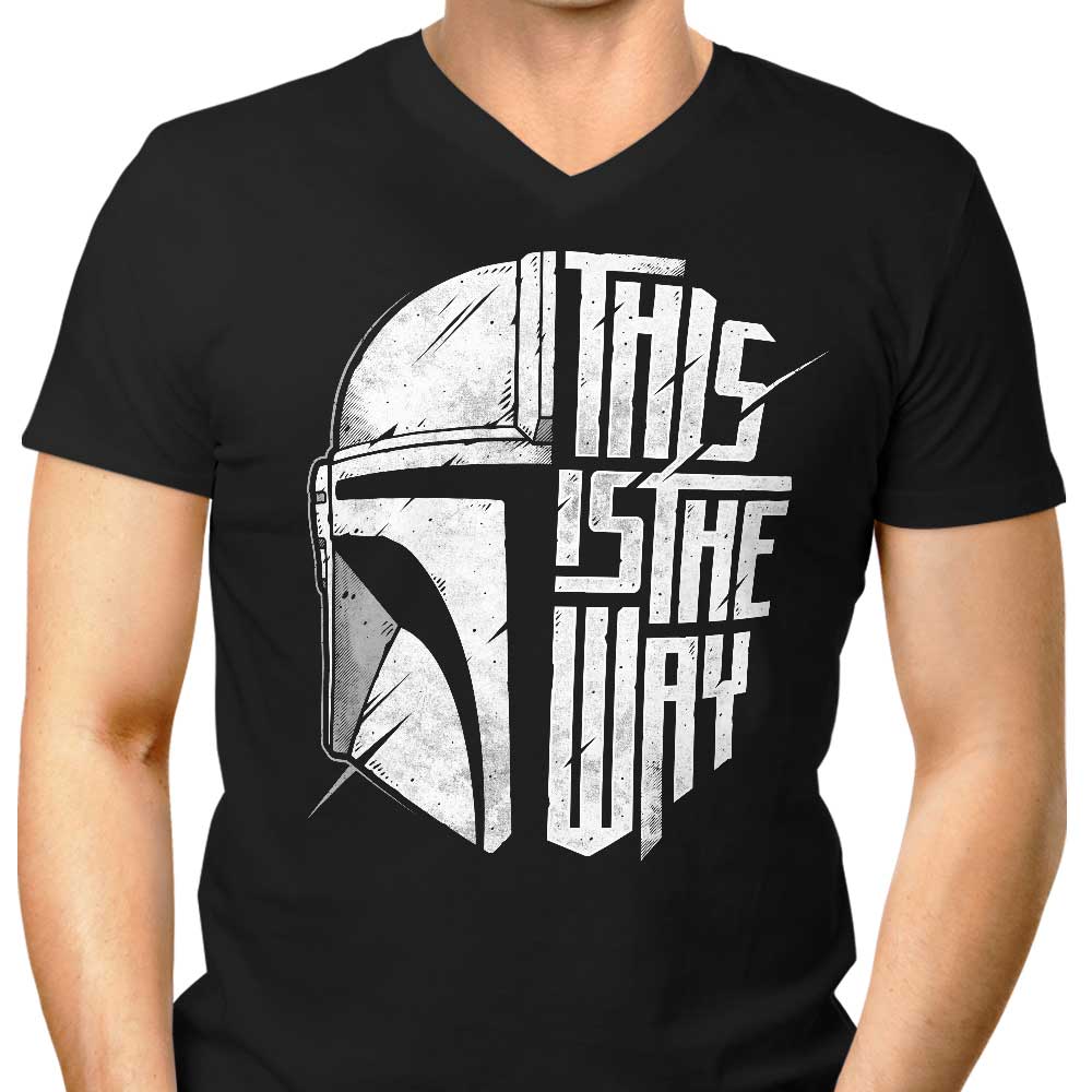 The Only Way Men's V-Neck - Adult & Kids T-Shirts, Sweatshirts & Hoodies apparel design preview 1