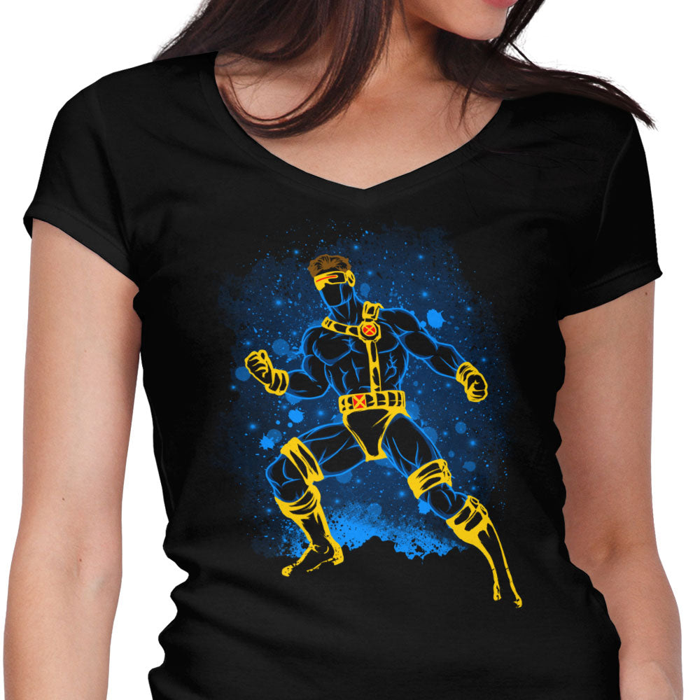The Optic Blast Women's V-Neck - Adult & Kids T-Shirts, Sweatshirts & Hoodies apparel design preview 1