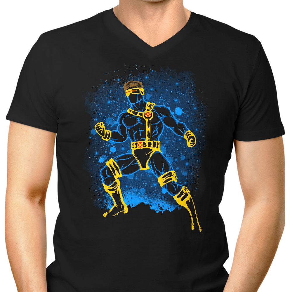 The Optic Blast Men's V-Neck - Adult & Kids T-Shirts, Sweatshirts & Hoodies apparel design preview 1