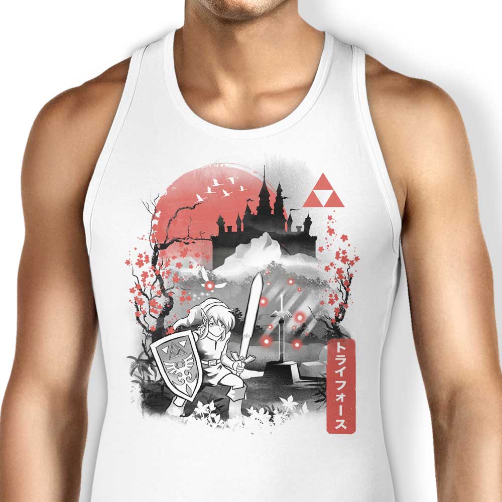 The Past Sumi-e Tank Top - Adult & Kids T-Shirts, Sweatshirts & Hoodies apparel design preview 1