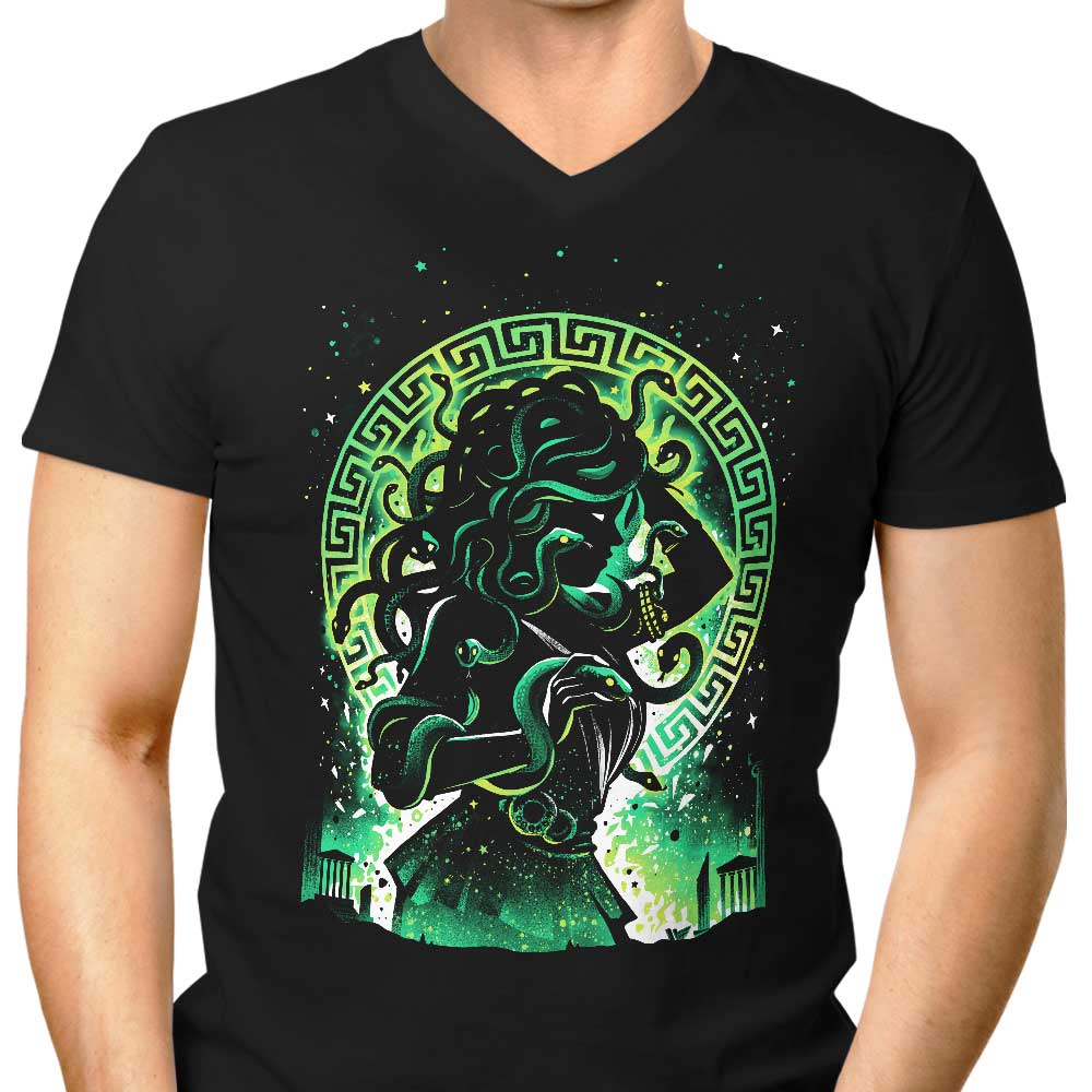 The Petrifying Gaze Men's V-Neck - Adult & Kids T-Shirts, Sweatshirts & Hoodies apparel design preview 1