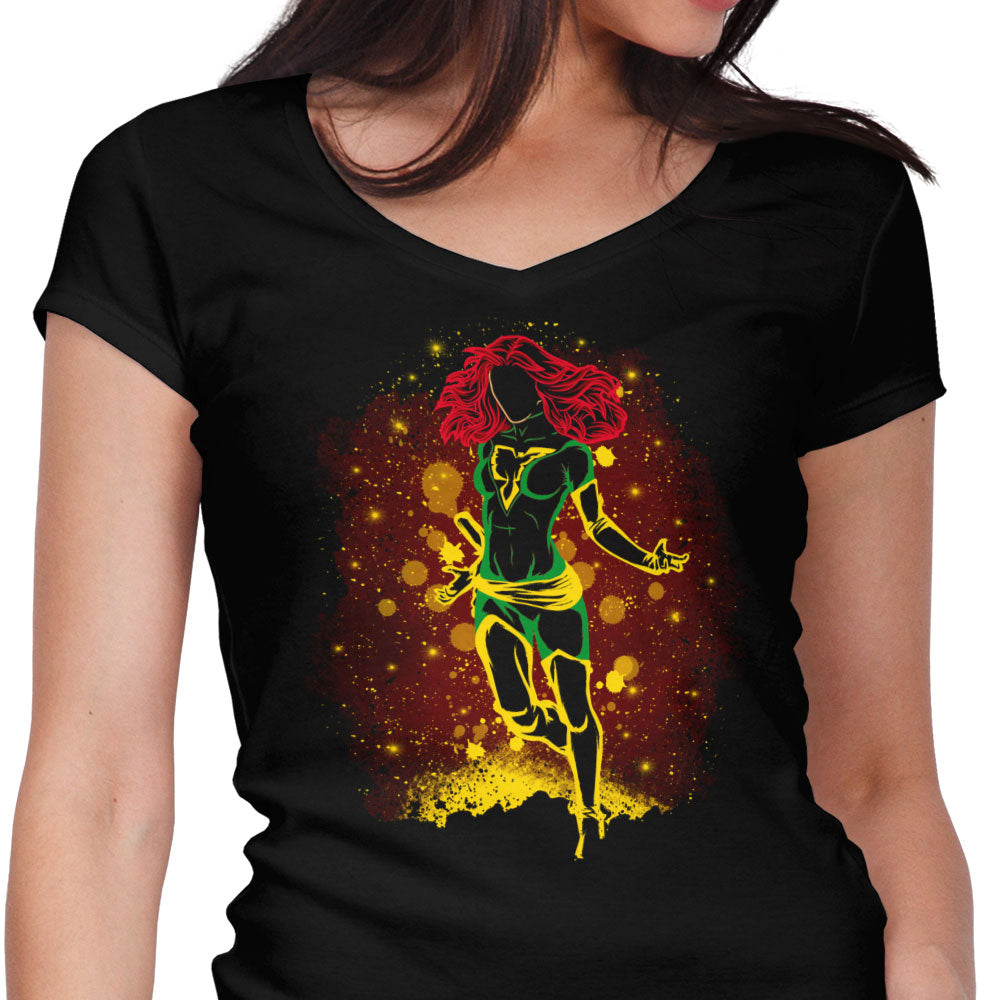 The Phoenix Rage Women's V-Neck - Adult & Kids T-Shirts, Sweatshirts & Hoodies apparel design preview 1