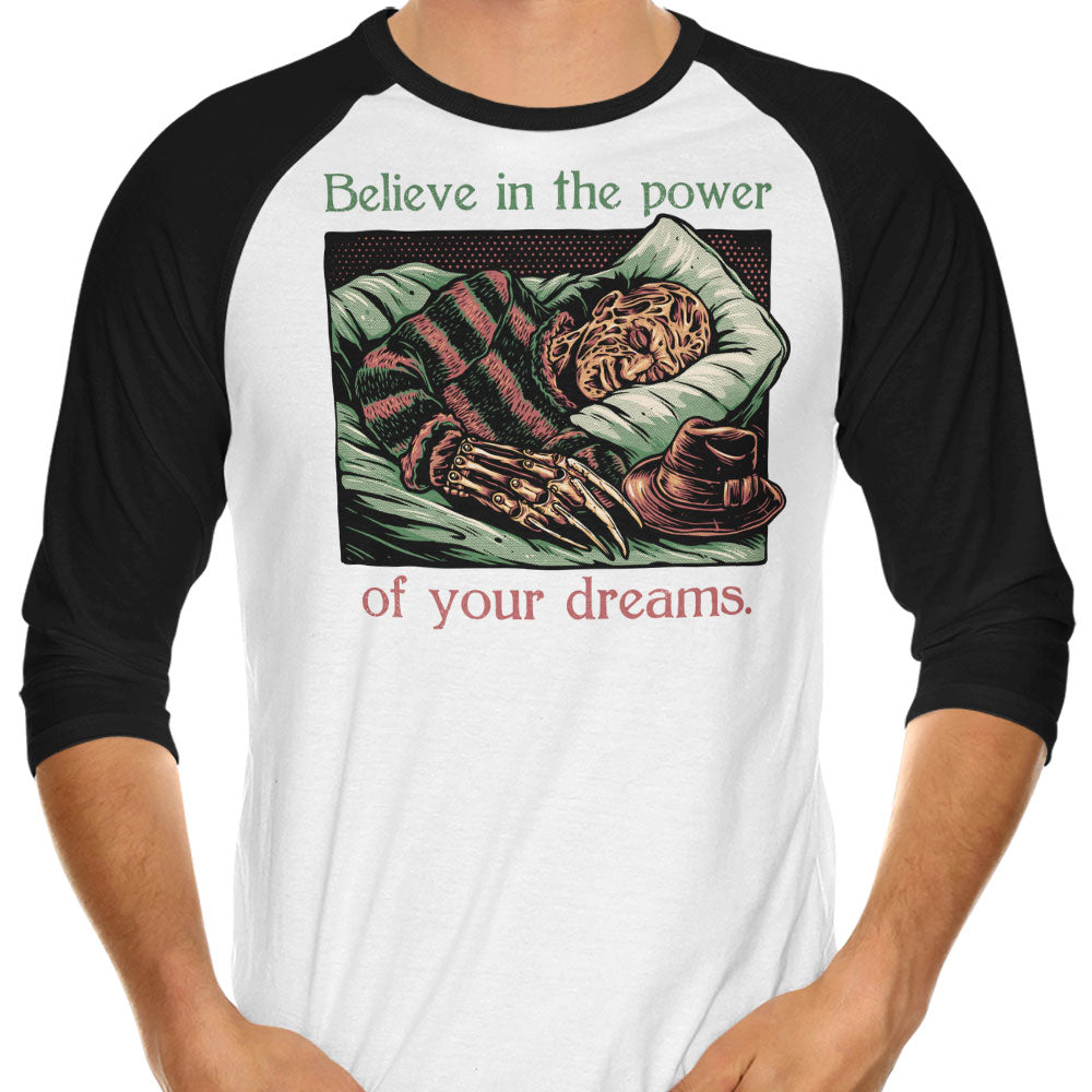 The Power of Dreams 3/4 Sleeve Raglan - Adult & Kids T-Shirts, Sweatshirts & Hoodies apparel design preview 1
