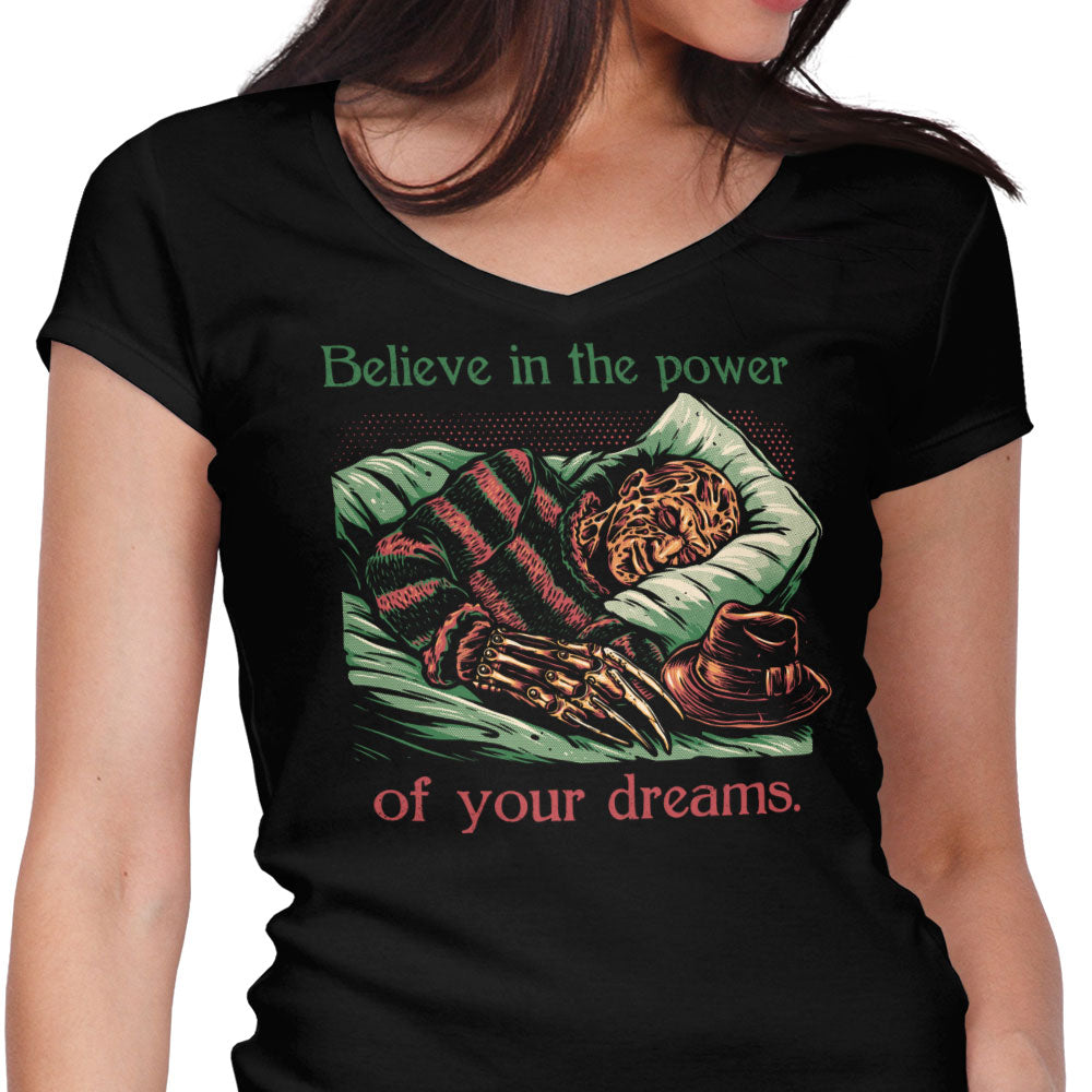 The Power of Dreams Women's V-Neck - Adult & Kids T-Shirts, Sweatshirts & Hoodies apparel design preview 1