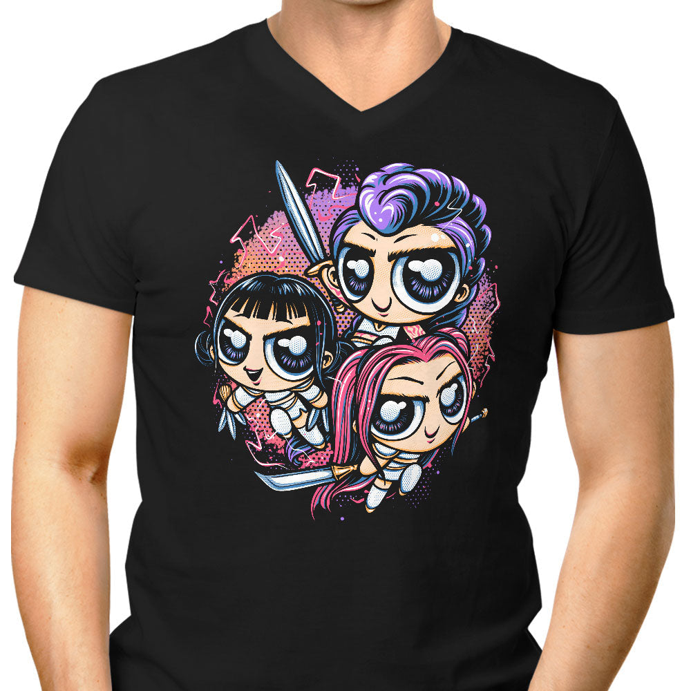 The Power of Music Men's V-Neck - Adult & Kids T-Shirts, Sweatshirts & Hoodies apparel design preview 1