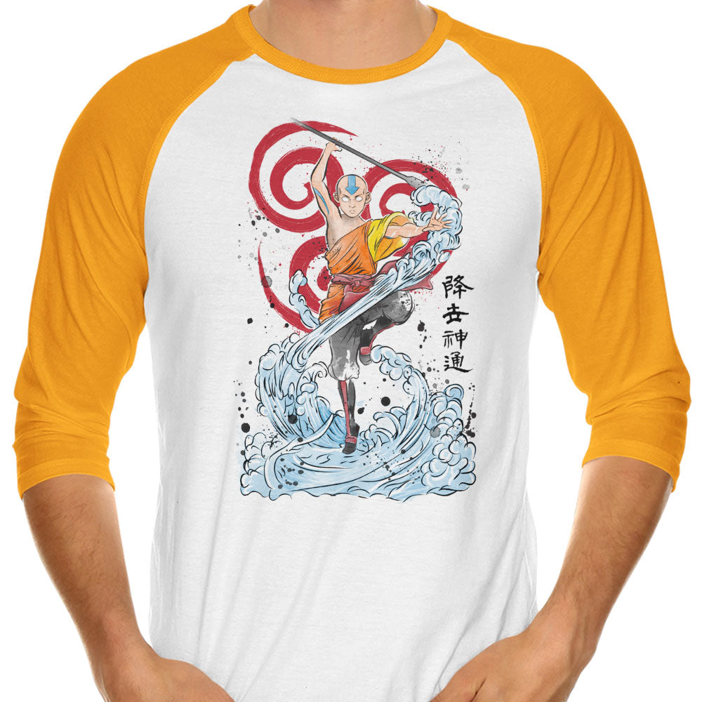 The Power of Air Nomads 3/4 Sleeve Raglan - Adult & Kids T-Shirts, Sweatshirts & Hoodies apparel design preview 1
