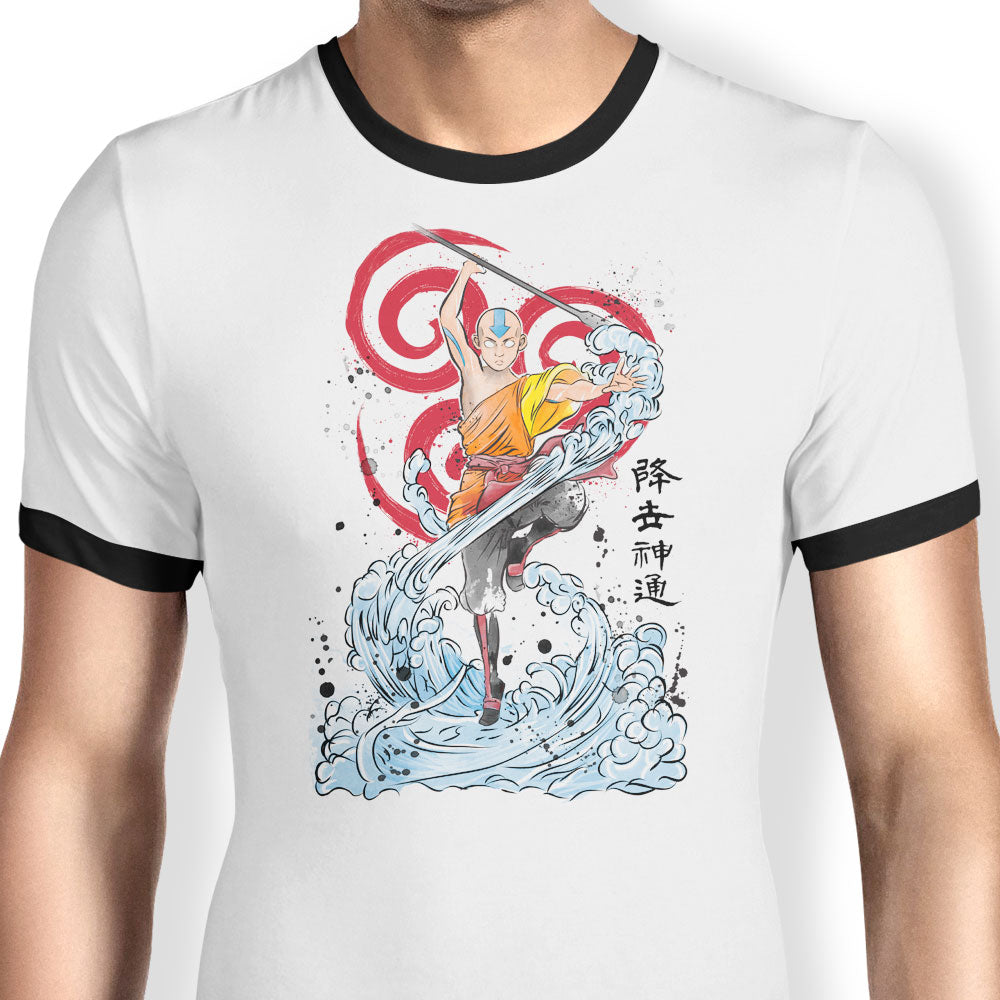 The Power of Air Nomads Ringer - Adult & Kids T-Shirts, Sweatshirts & Hoodies apparel design preview 1