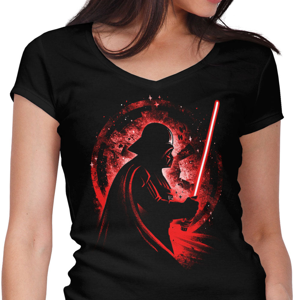 The Power of Dark Side Women's V-Neck - Adult & Kids T-Shirts, Sweatshirts & Hoodies apparel design preview 1