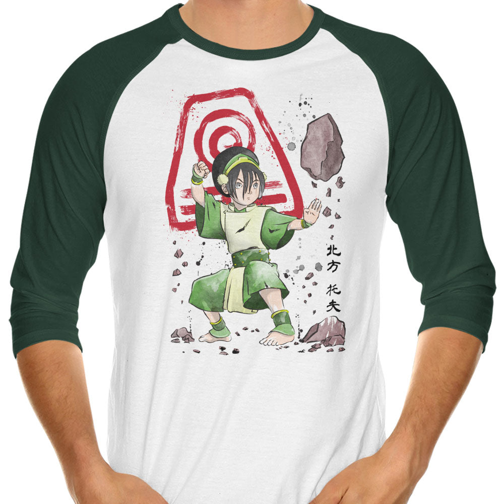 The Power of Earth Kingdom 3/4 Sleeve Raglan - Adult & Kids T-Shirts, Sweatshirts & Hoodies apparel design preview 1