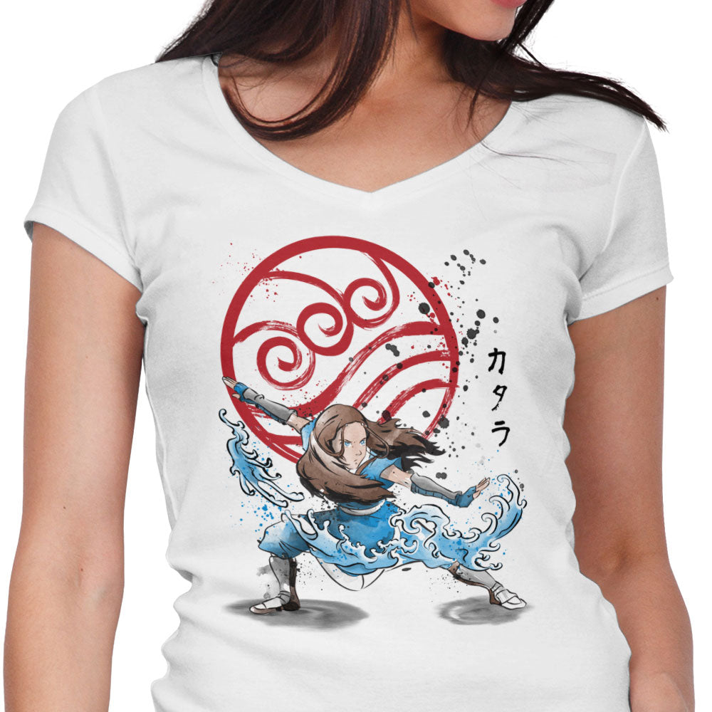 The Power of Water Tribe Women's V-Neck - Adult & Kids T-Shirts, Sweatshirts & Hoodies apparel design preview 1