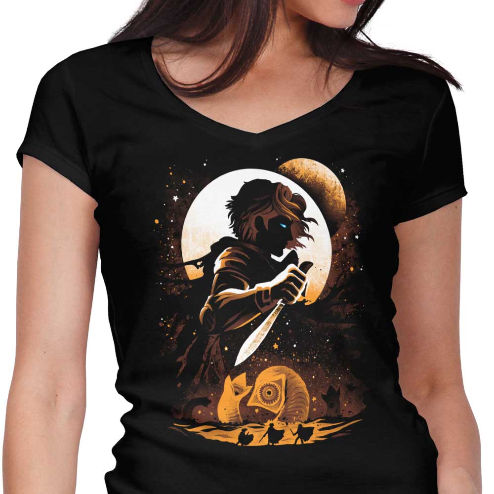The Preacher Women's V-Neck - Adult & Kids T-Shirts, Sweatshirts & Hoodies apparel design preview 1