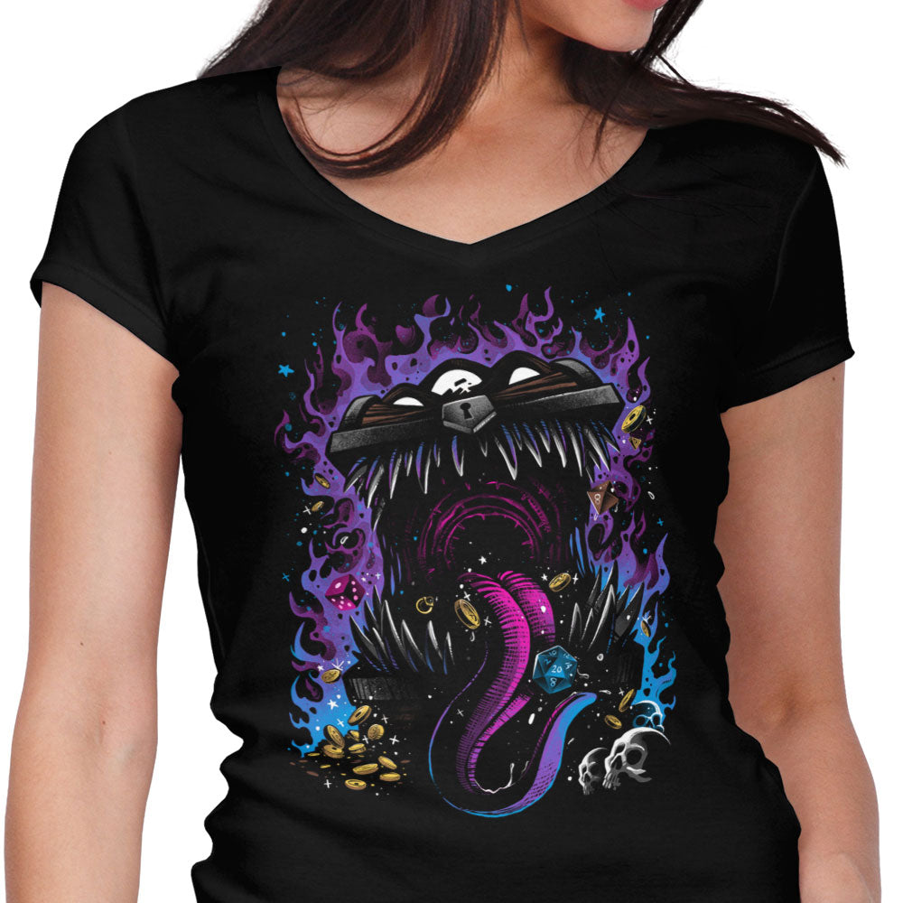 The Predatory Chest Women's V-Neck - Adult & Kids T-Shirts, Sweatshirts & Hoodies apparel design preview 1