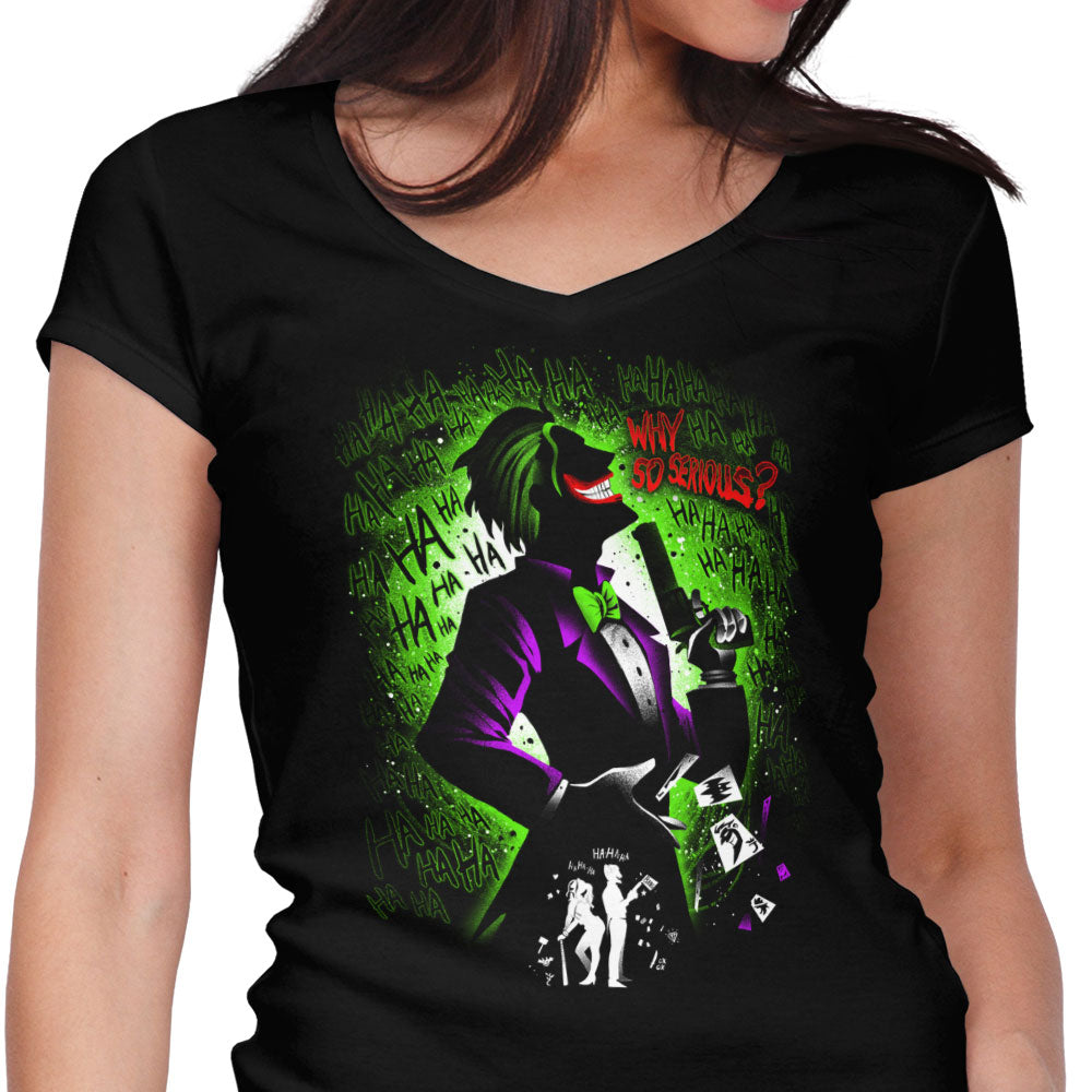 The Prince of Crime Women's V-Neck - Adult & Kids T-Shirts, Sweatshirts & Hoodies apparel design preview 1