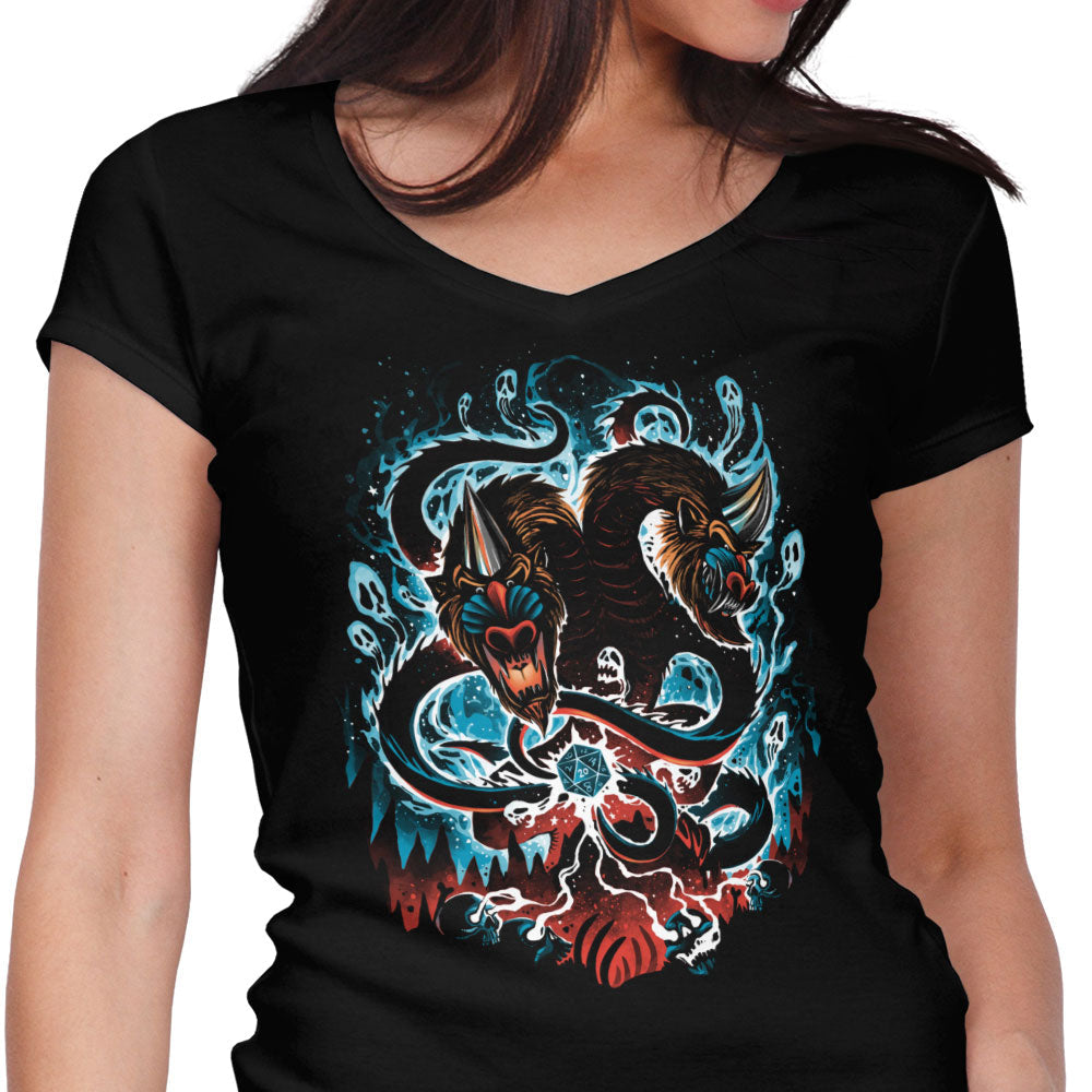 The Prince of Demons Women's V-Neck - Adult & Kids T-Shirts, Sweatshirts & Hoodies apparel design preview 1
