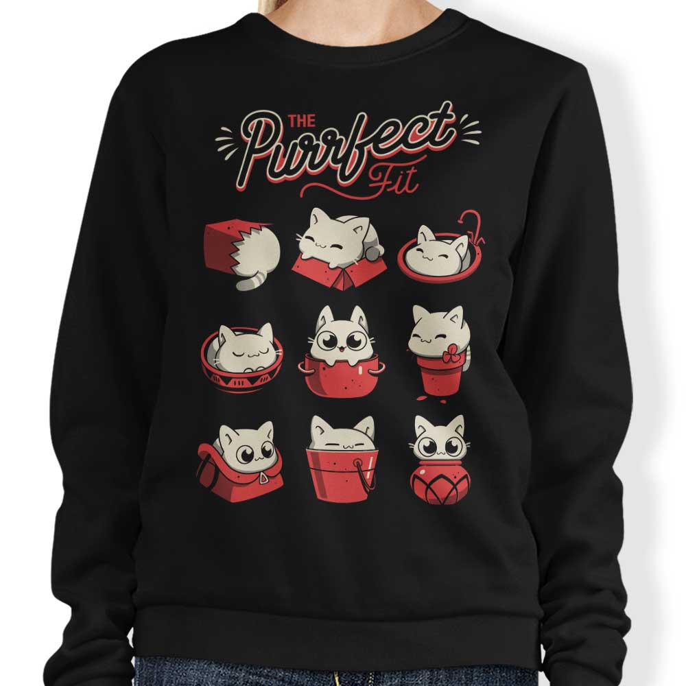 The Purrfect Fit - Adult & Kids T-Shirts, Sweatshirts & Hoodies apparel design preview 1