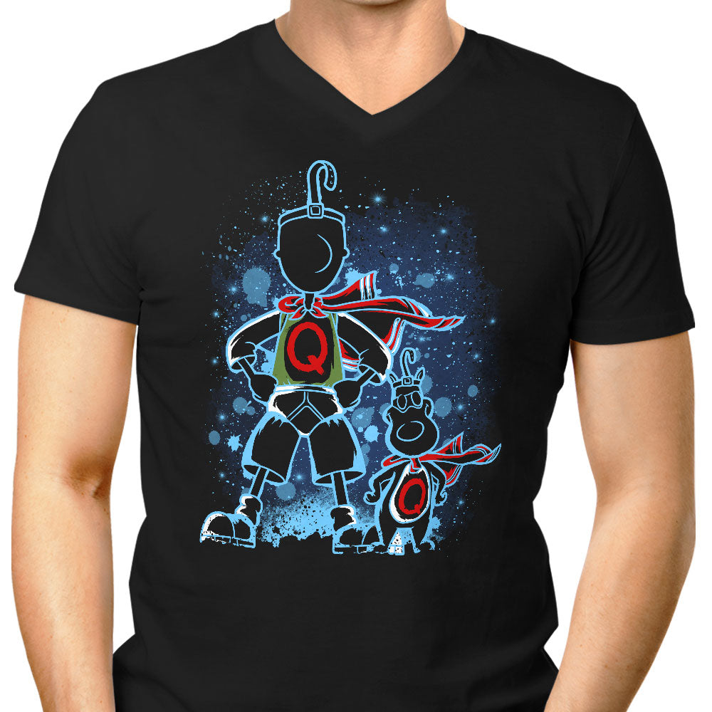 The Quail Men's V-Neck - Adult & Kids T-Shirts, Sweatshirts & Hoodies apparel design preview 1