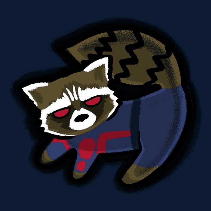 The Raccoon King - Adult & Kids T-Shirts, Sweatshirts & Hoodies apparel design preview 2