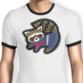 The Raccoon King Ringer - Adult & Kids T-Shirts, Sweatshirts & Hoodies apparel design preview 1