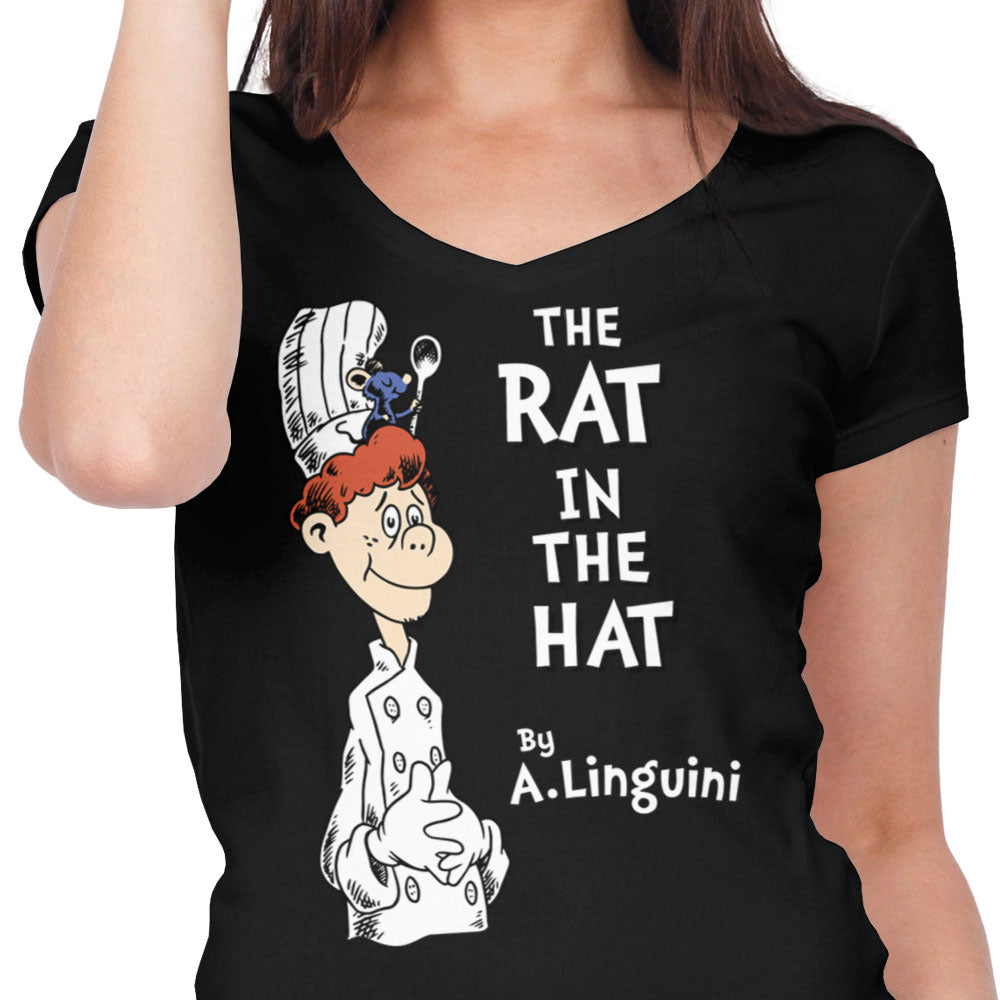 The Rat in Hat Women's V-Neck - Adult & Kids T-Shirts, Sweatshirts & Hoodies apparel design preview 2