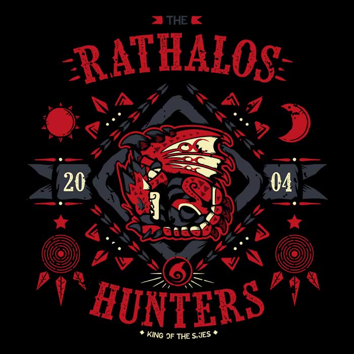 The Rathalos Hunters - Adult & Kids T-Shirts, Sweatshirts & Hoodies apparel design preview 2