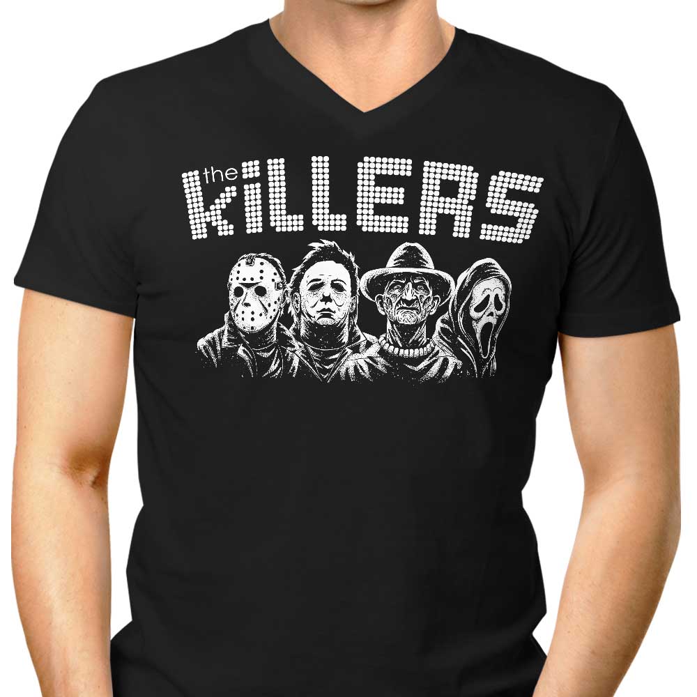 The Real Killers Men's V-Neck - Adult & Kids T-Shirts, Sweatshirts & Hoodies apparel design preview 1