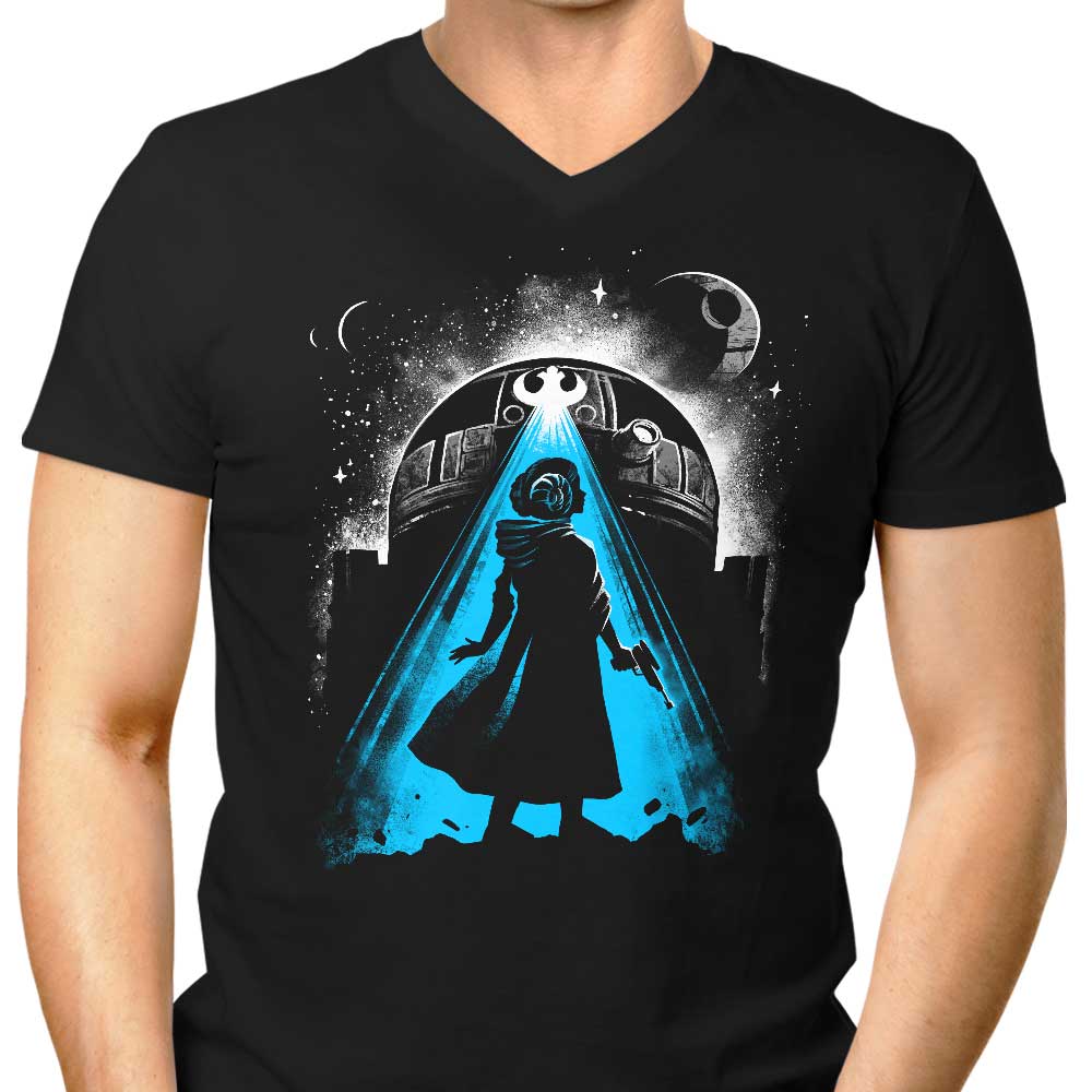 The Rebel Princess Men's V-Neck - Adult & Kids T-Shirts, Sweatshirts & Hoodies apparel design preview 1