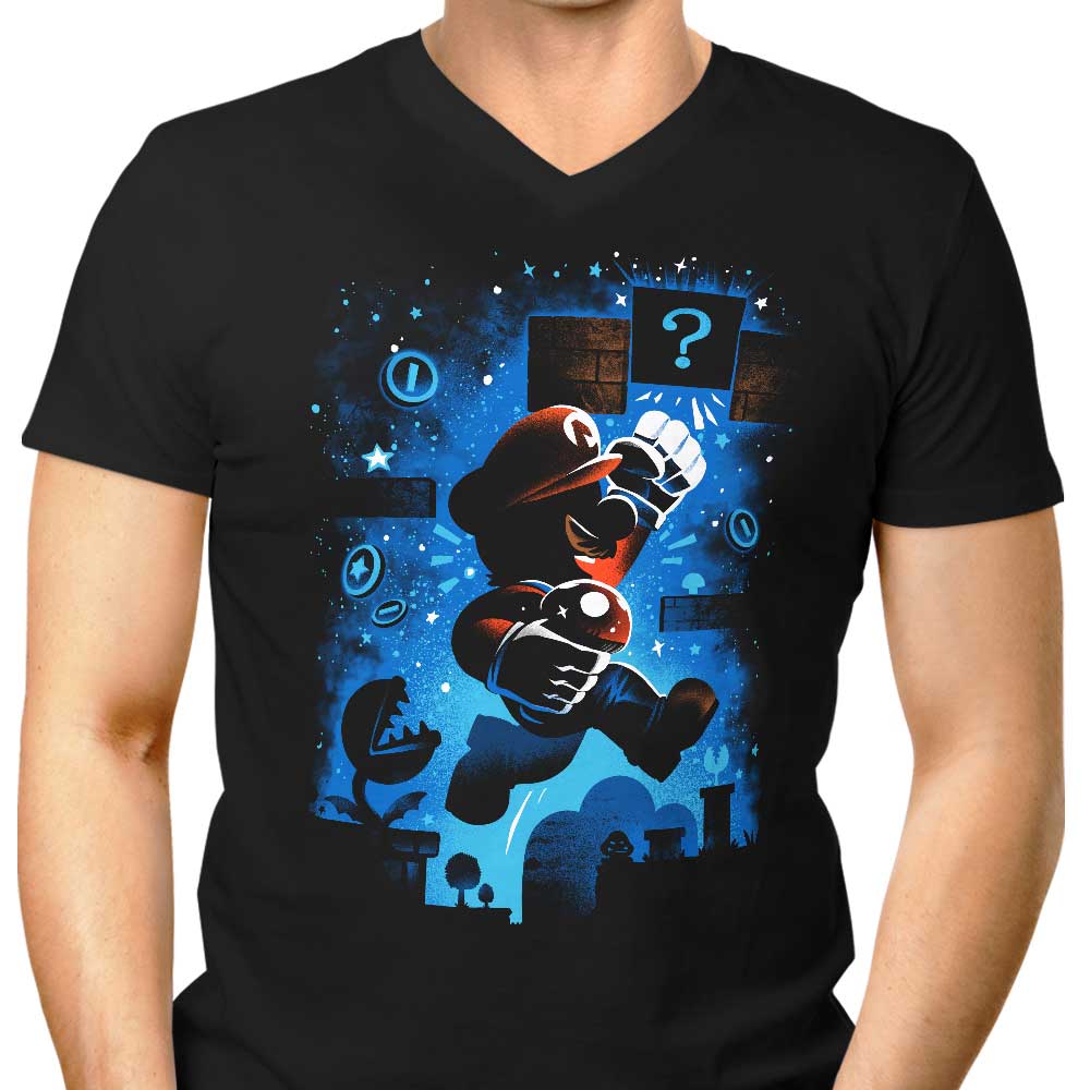 The Red Plumber Men's V-Neck - Adult & Kids T-Shirts, Sweatshirts & Hoodies apparel design preview 1