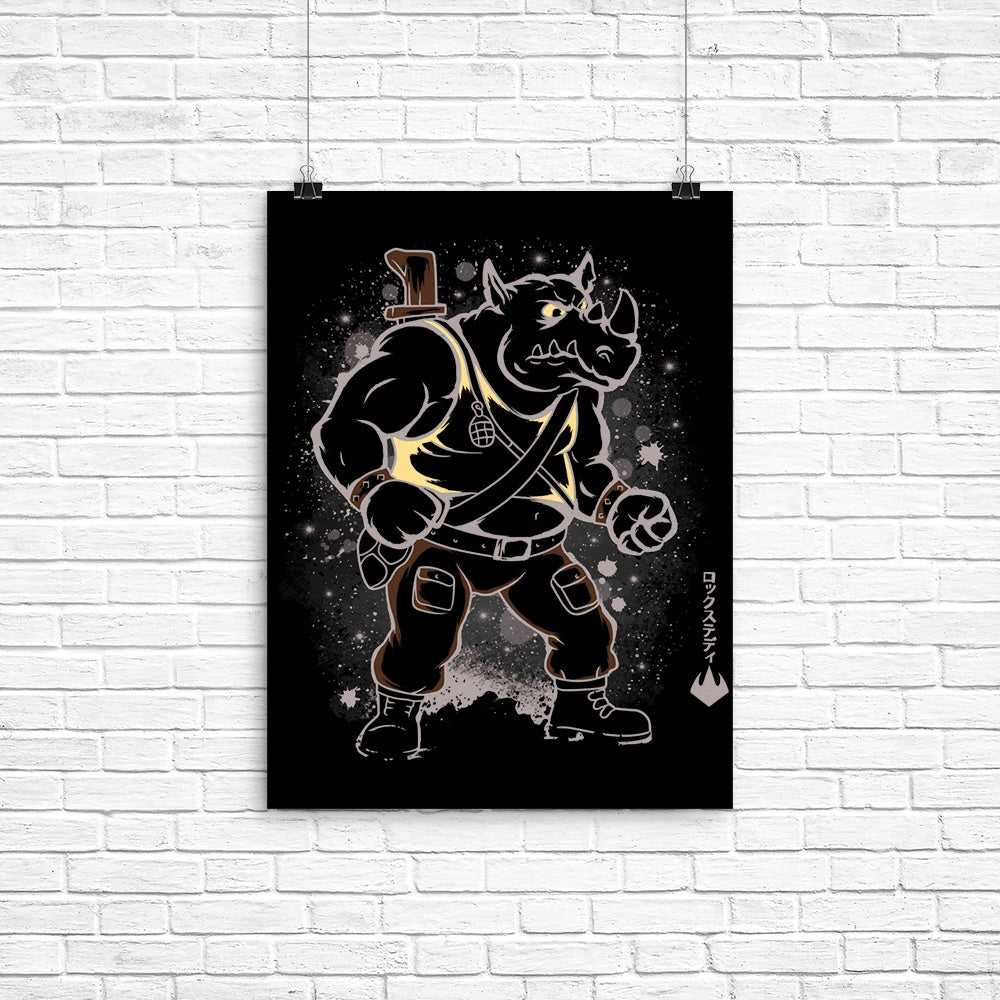 The Rhino Poster - Adult & Kids T-Shirts, Sweatshirts & Hoodies apparel design preview 1