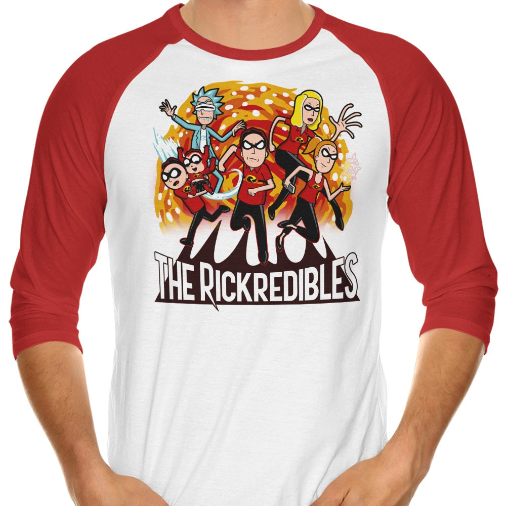 The Rickredibles 3/4 Sleeve Raglan - Adult & Kids T-Shirts, Sweatshirts & Hoodies apparel design preview 1