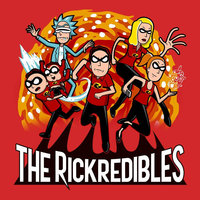 The Rickredibles - Adult & Kids T-Shirts, Sweatshirts & Hoodies apparel design preview 2