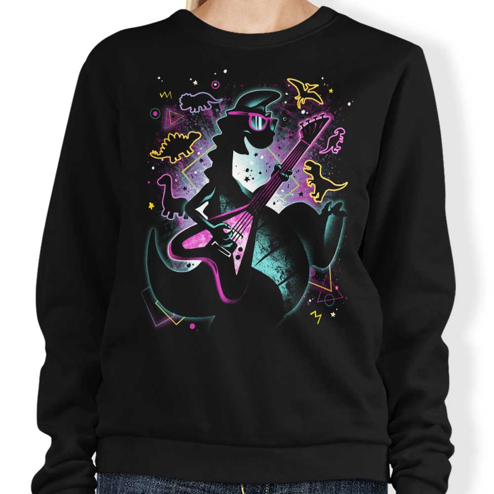 The Rocking Dinosaur - Adult & Kids T-Shirts, Sweatshirts & Hoodies apparel design preview 1