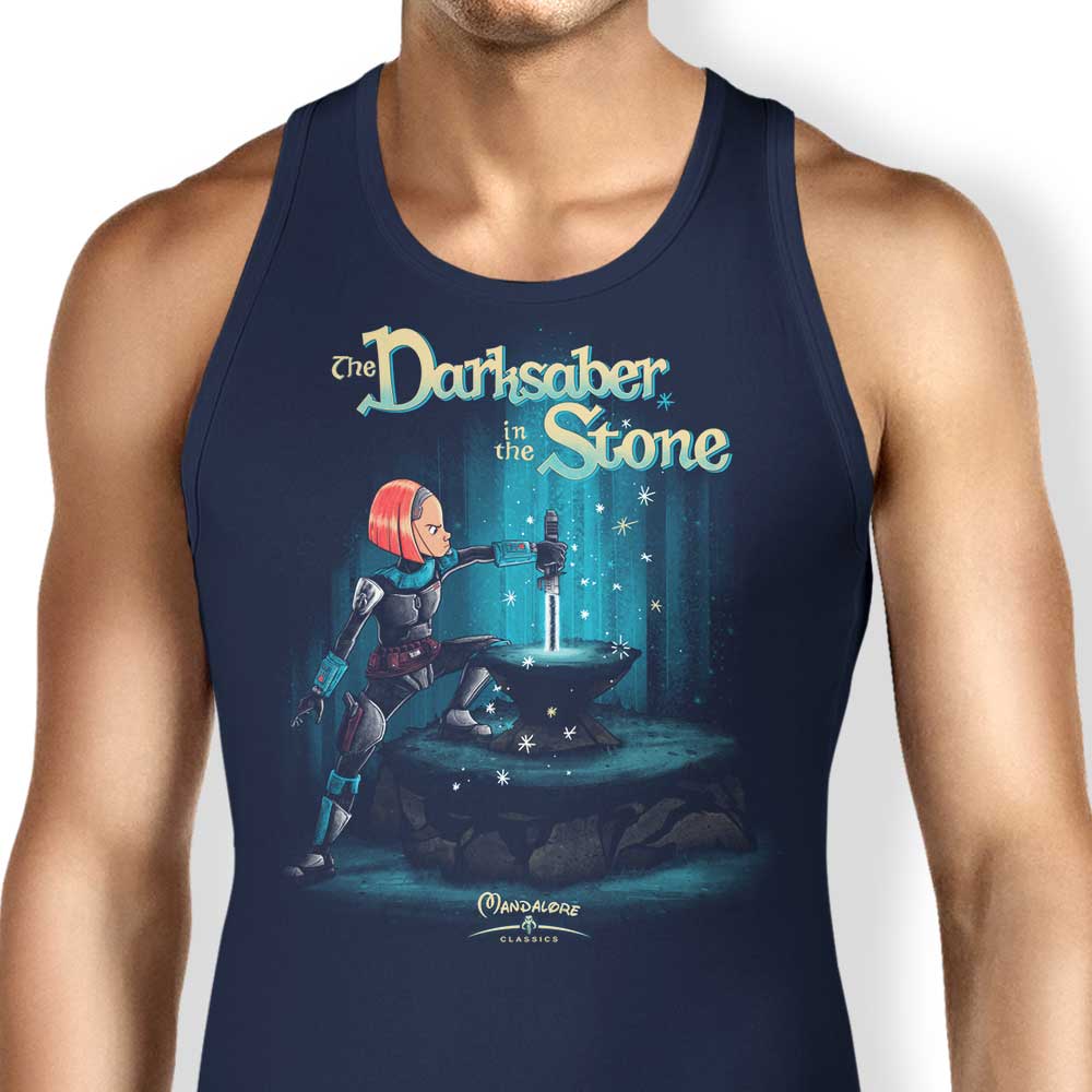 The Saber in Stone Tank Top - Adult & Kids T-Shirts, Sweatshirts & Hoodies apparel design preview 1