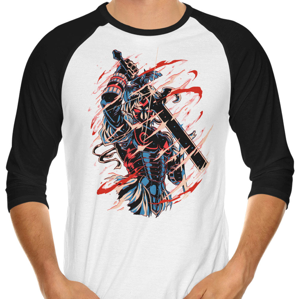 The Shadow of Defeat 3/4 Sleeve Raglan - Adult & Kids T-Shirts, Sweatshirts & Hoodies apparel design preview 1