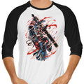 The Shadow of Defeat 3/4 Sleeve Raglan - Adult & Kids T-Shirts, Sweatshirts & Hoodies apparel design preview 1
