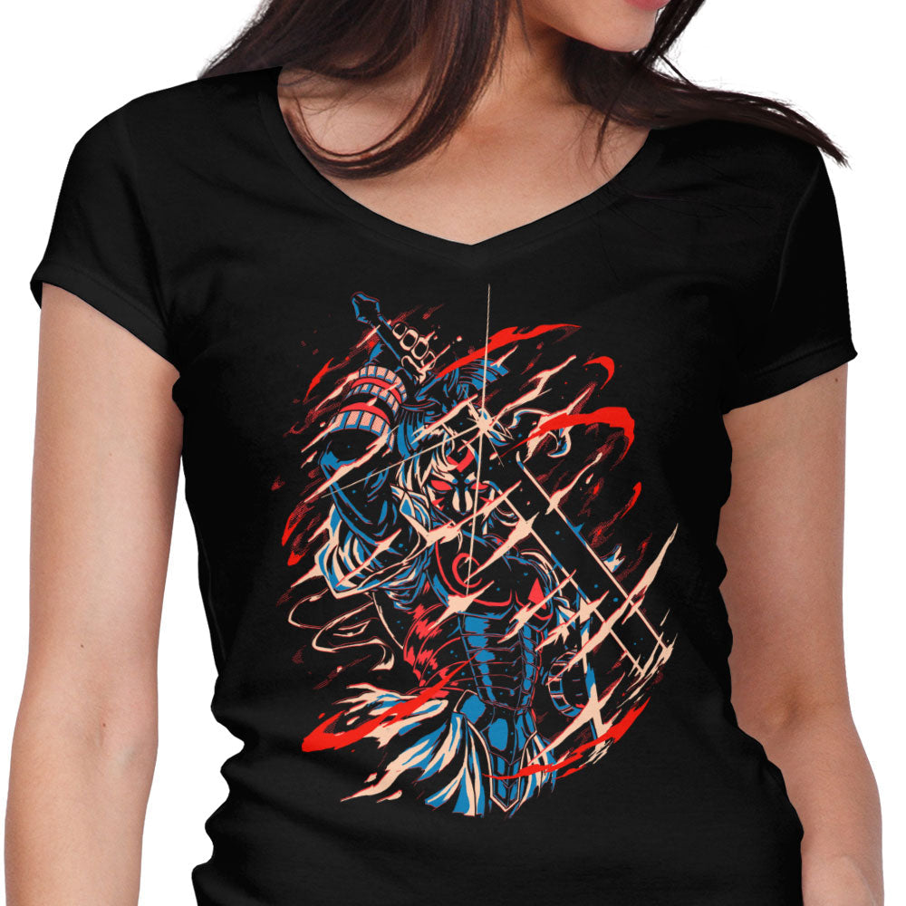 The Shadow of Defeat Women's V-Neck - Adult & Kids T-Shirts, Sweatshirts & Hoodies apparel design preview 1