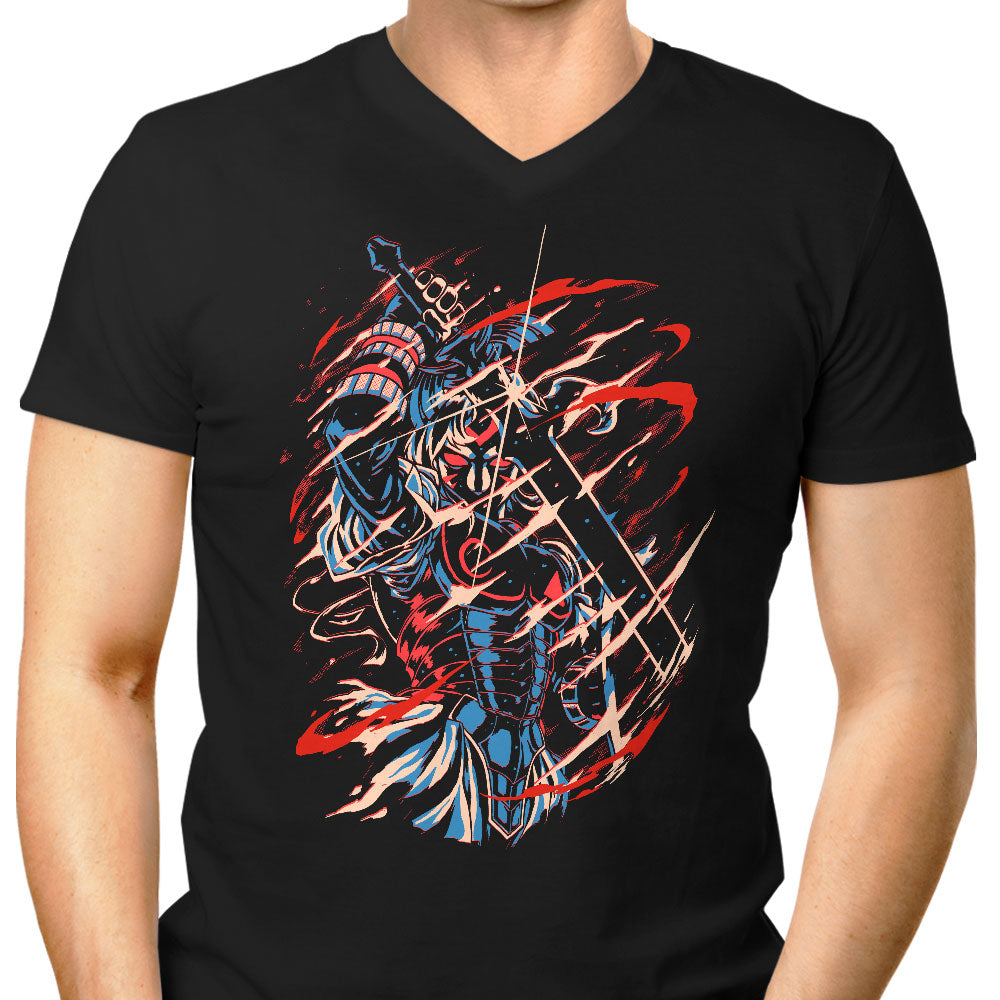 The Shadow of Defeat Men's V-Neck - Adult & Kids T-Shirts, Sweatshirts & Hoodies apparel design preview 1