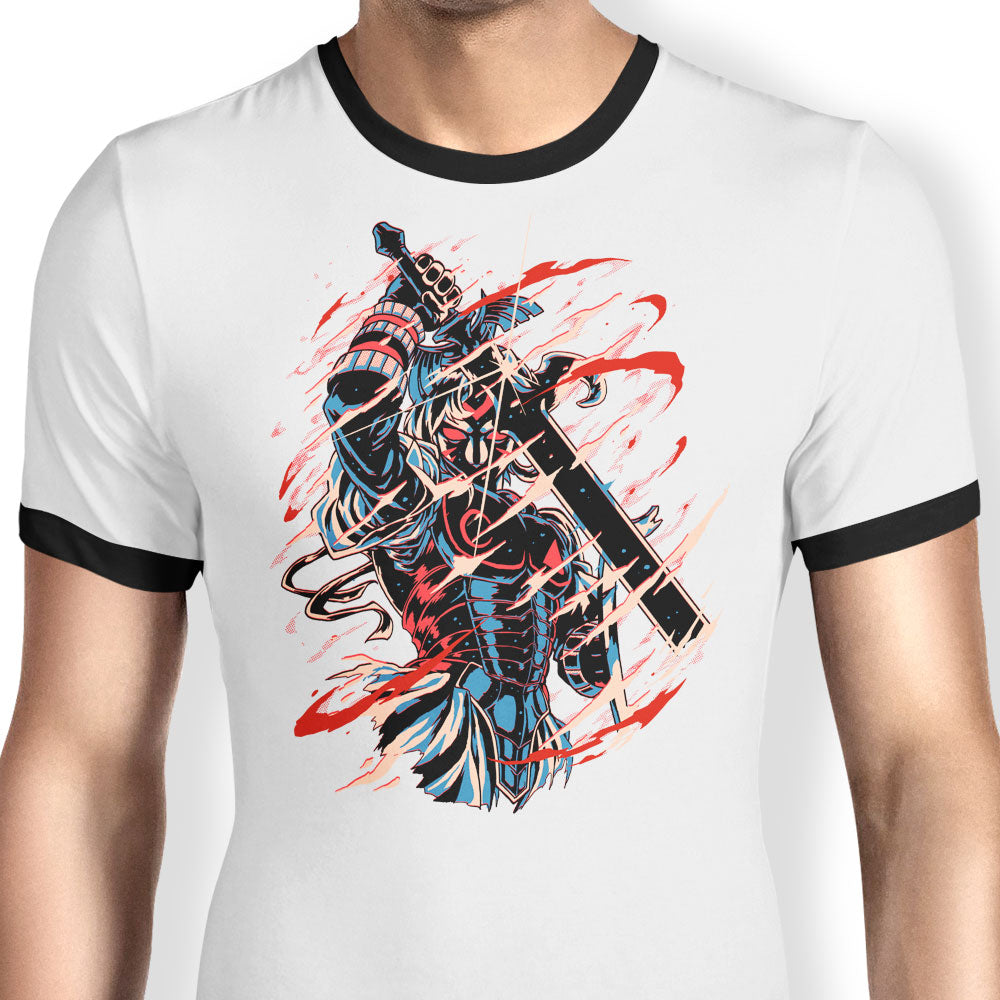The Shadow of Defeat Ringer - Adult & Kids T-Shirts, Sweatshirts & Hoodies apparel design preview 1