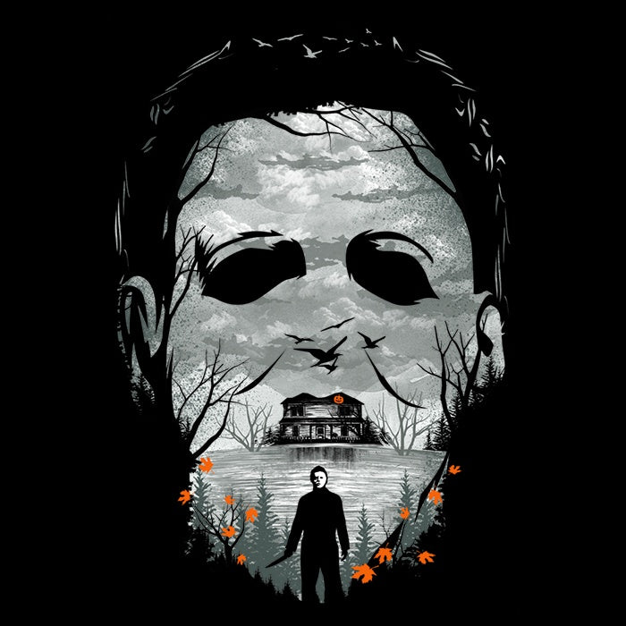 The Shape of Halloween Men's Apparel - Adult & Kids T-Shirts, Sweatshirts & Hoodies apparel design preview 2