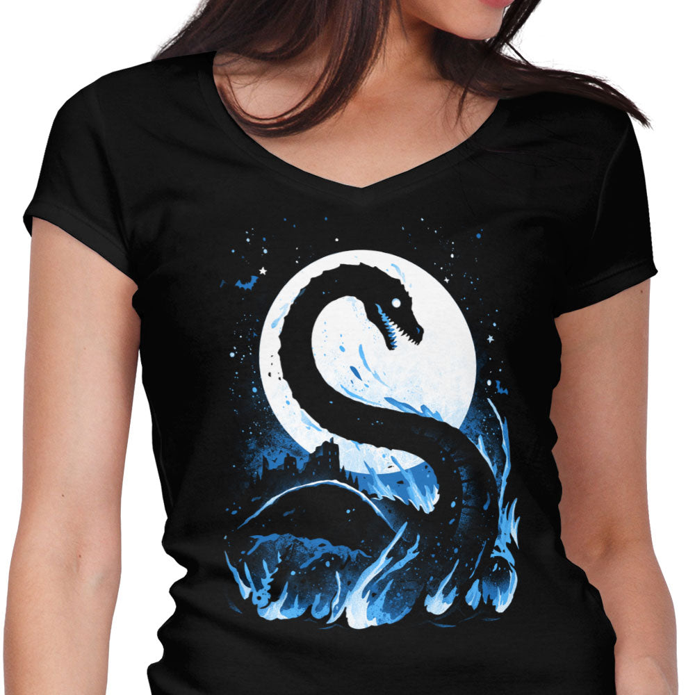 The Silent Wave Women's V-Neck - Adult & Kids T-Shirts, Sweatshirts & Hoodies apparel design preview 1
