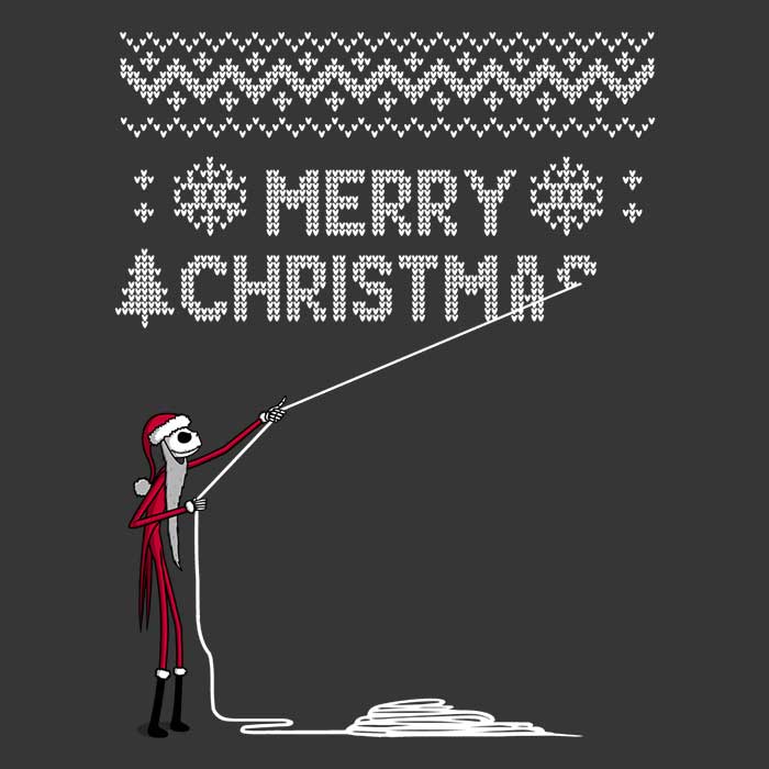 The Skeleton Who Stole Christmas - Adult & Kids T-Shirts, Sweatshirts & Hoodies apparel design preview 2