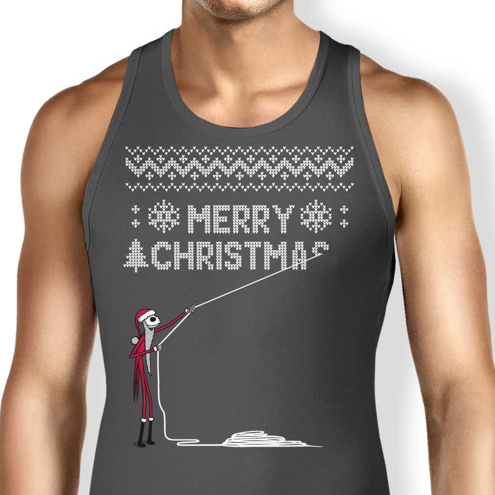The Skeleton Who Stole Christmas Tank Top - Adult & Kids T-Shirts, Sweatshirts & Hoodies apparel design preview 1