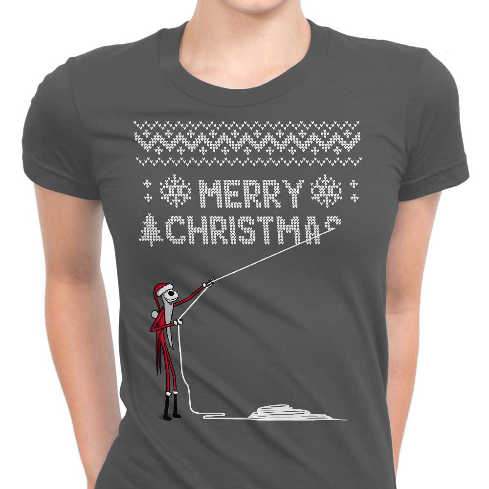 The Skeleton Who Stole Christmas Women's Apparel - Adult & Kids T-Shirts, Sweatshirts & Hoodies apparel design preview 1