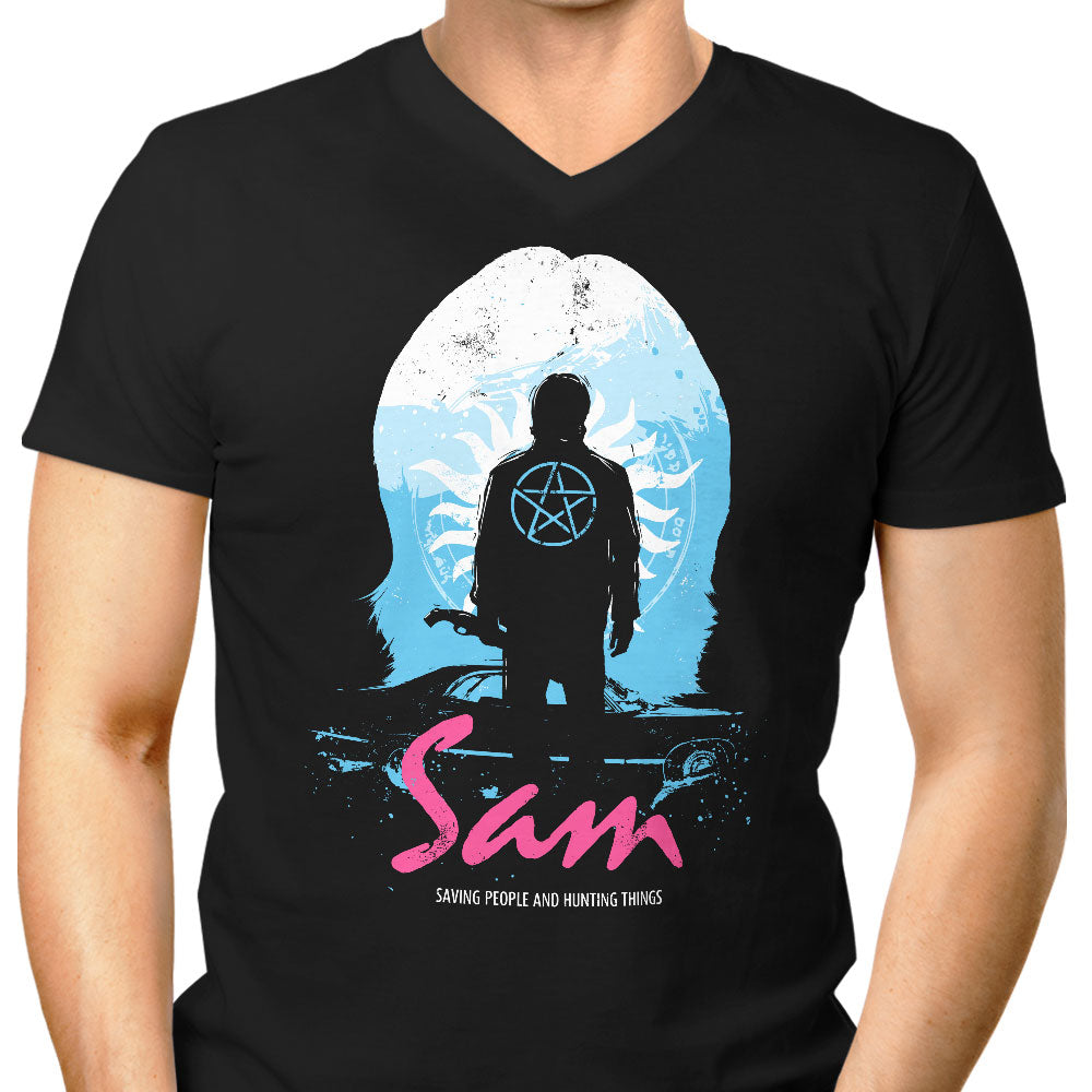 The Song Remains Men's V-Neck - Adult & Kids T-Shirts, Sweatshirts & Hoodies apparel design preview 1