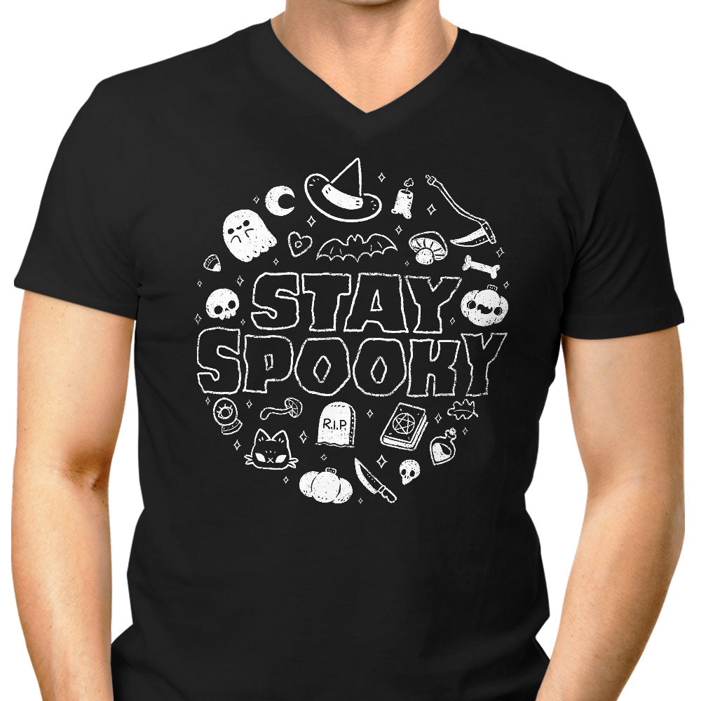 The Spooky Season Men's V-Neck - Adult & Kids T-Shirts, Sweatshirts & Hoodies apparel design preview 1